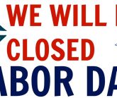 Closed for Labor Day