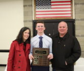 Patrick Tunks and parents - winner of Bill Burch Award